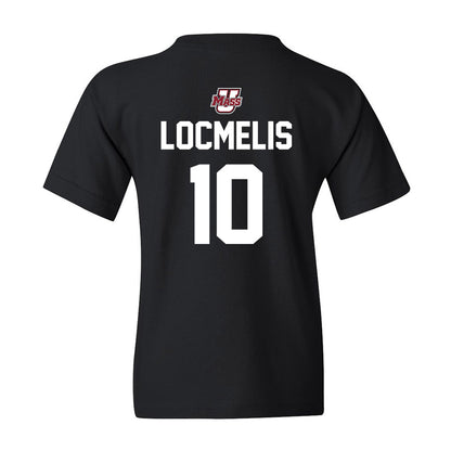 UMass - NCAA Men's Ice Hockey : Dans Locmelis - Youth T-Shirt Sports Shersey