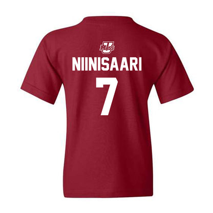 UMass - NCAA Men's Ice Hockey : Samuli Niinisaari - Youth T-Shirt Sports Shersey