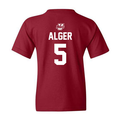 UMass - NCAA Men's Ice Hockey : Linden Alger - Youth T-Shirt Sports Shersey