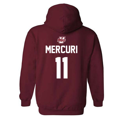 UMass - NCAA Men's Ice Hockey : Lucas Mercuri - Hooded Sweatshirt Sports Shersey