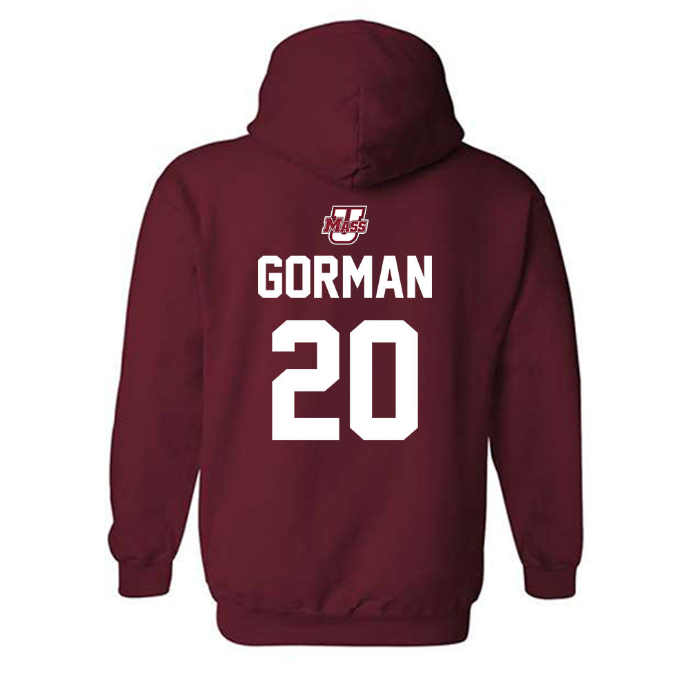 UMass - NCAA Men's Ice Hockey : Liam Gorman - Hooded Sweatshirt Sports Shersey