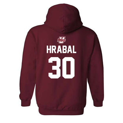 UMass - NCAA Men's Ice Hockey : Michael Hrabal - Hooded Sweatshirt Sports Shersey