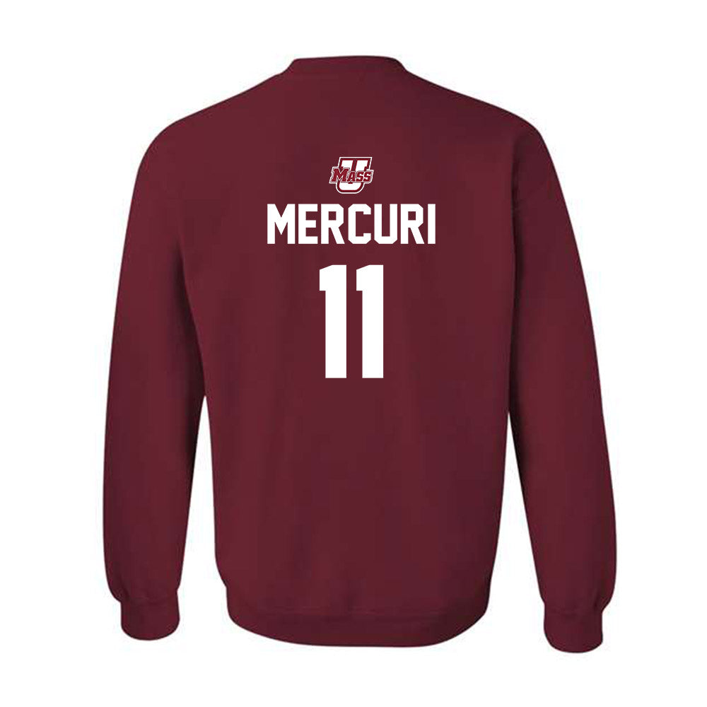 UMass - NCAA Men's Ice Hockey : Lucas Mercuri - Crewneck Sweatshirt Sports Shersey