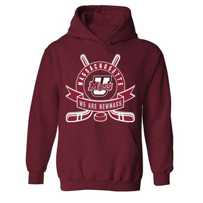 UMass - NCAA Men's Ice Hockey : Bo Cosman - Hooded Sweatshirt Sports Shersey