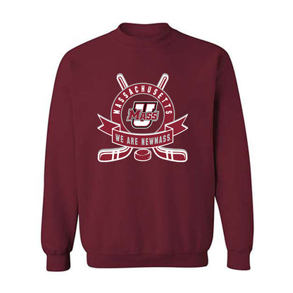 UMass - NCAA Men's Ice Hockey : Jack Musa - Crewneck Sweatshirt Sports Shersey