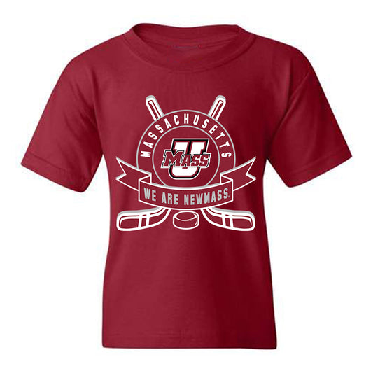 UMass - NCAA Men's Ice Hockey : Linden Alger - Youth T-Shirt Sports Shersey