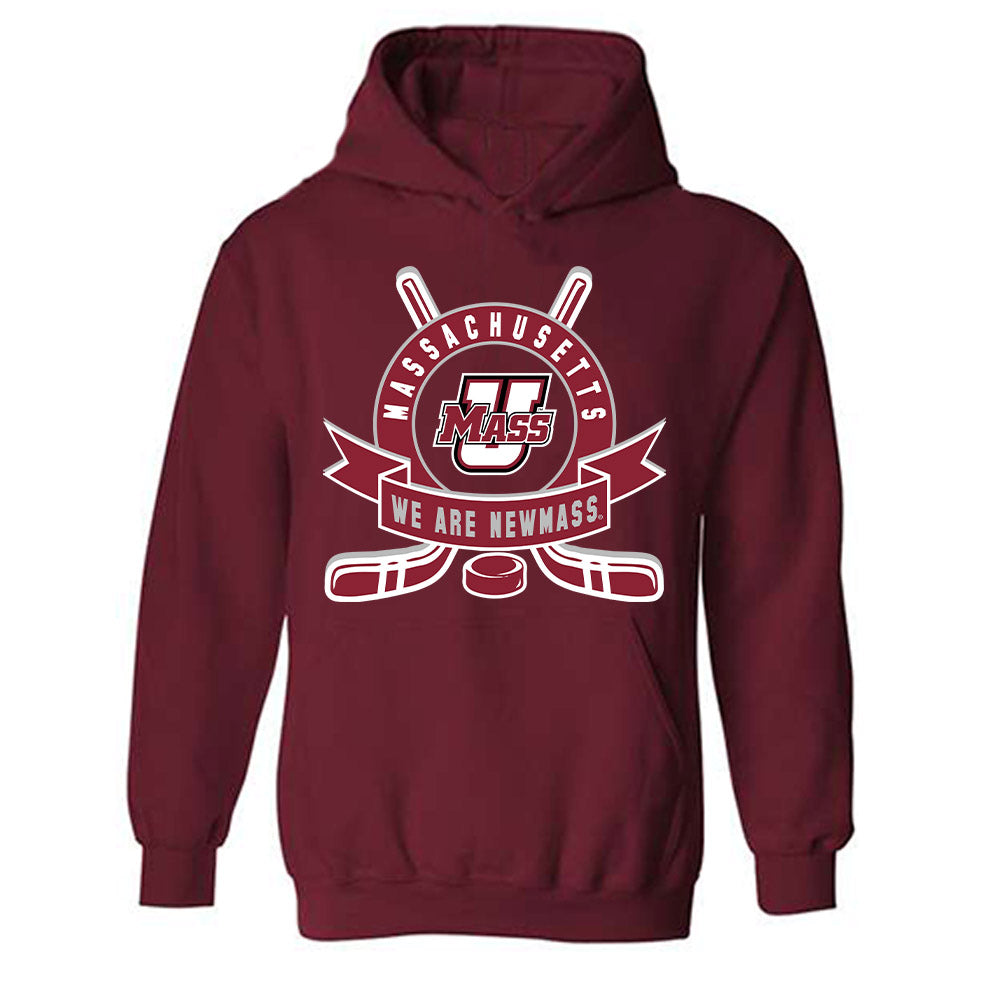 UMass - NCAA Men's Ice Hockey : Nick Vantassell - Hooded Sweatshirt Sports Shersey