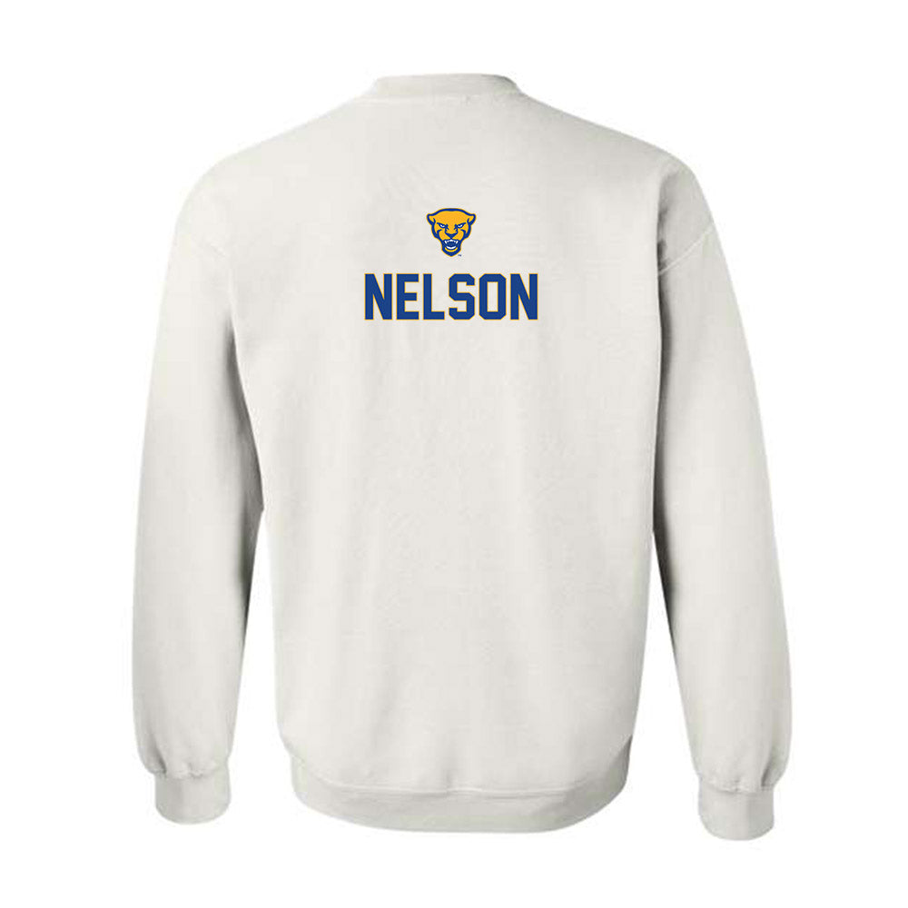 Pittsburgh - NCAA Men's Swimming & Diving : Jensen Nelson - Crewneck Sweatshirt Sports Shersey