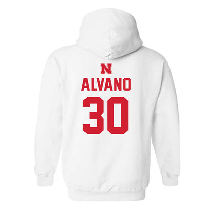 Nebraska - NCAA Football : Tristan Alvano - Hooded Sweatshirt Sports Shersey