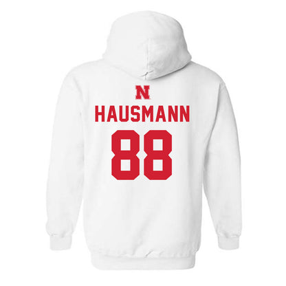 Nebraska - NCAA Football : Cooper Hausmann - Hooded Sweatshirt Sports Shersey