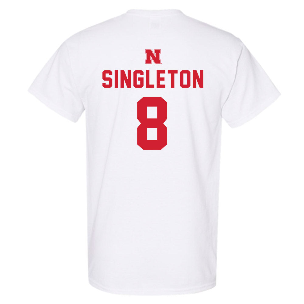 Nebraska - NCAA Football : Deshon Singleton - T-Shirt Sports Shersey