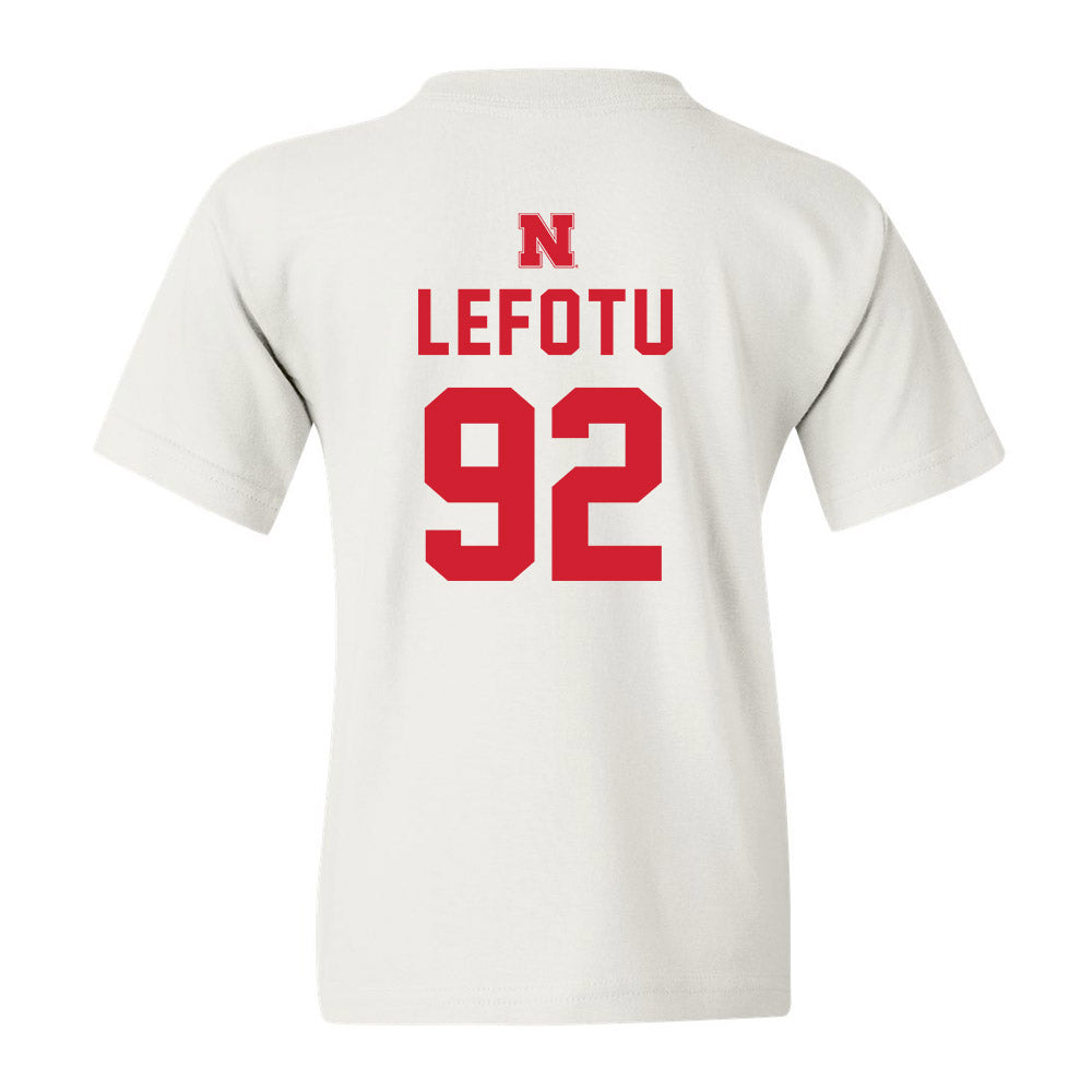 Nebraska - NCAA Football : Sua Lefotu - Youth T-Shirt