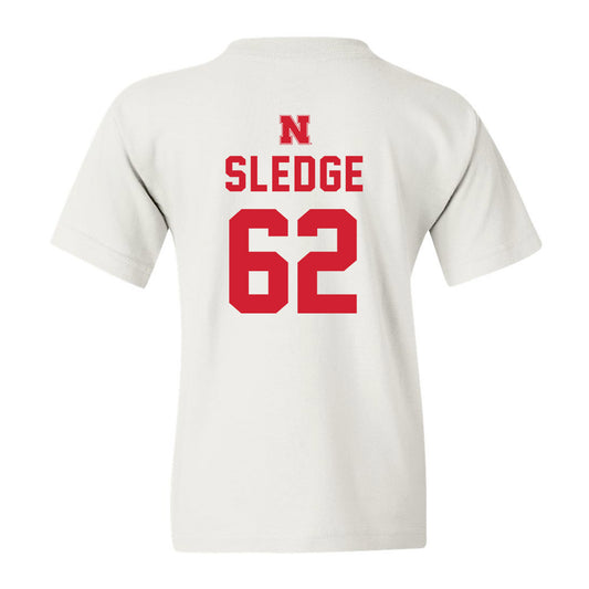 Nebraska - NCAA Football : Sam Sledge - Youth T-Shirt Sports Shersey