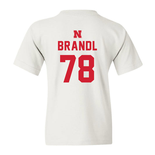 Nebraska - NCAA Football : Jacob Brandl - Youth T-Shirt Sports Shersey