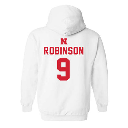 Nebraska - NCAA Football : Ty Robinson - Hooded Sweatshirt Sports Shersey