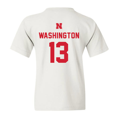 Nebraska - NCAA Football : Marcus Washington - Youth T-Shirt Sports Shersey