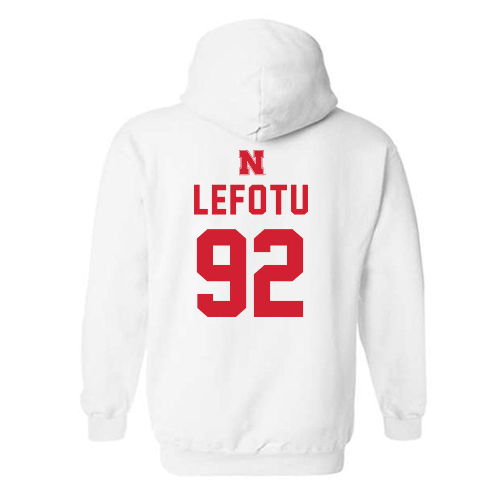 Nebraska - NCAA Football : Sua Lefotu - Hooded Sweatshirt