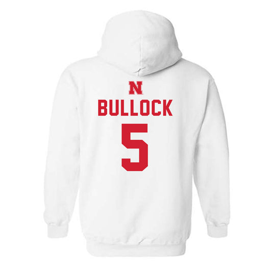 Nebraska - NCAA Football : John Bullock - Hooded Sweatshirt Sports Shersey