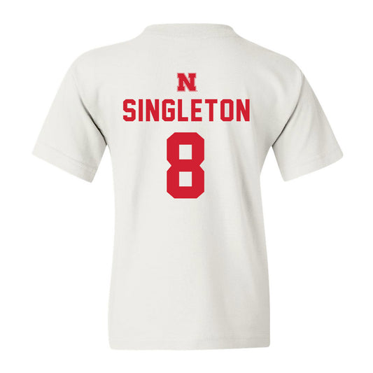 Nebraska - NCAA Football : Deshon Singleton - Youth T-Shirt Sports Shersey