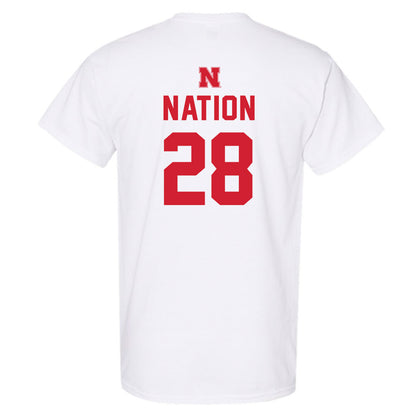 Nebraska - NCAA Football : Ethan Nation - Short Sleeve T-Shirt