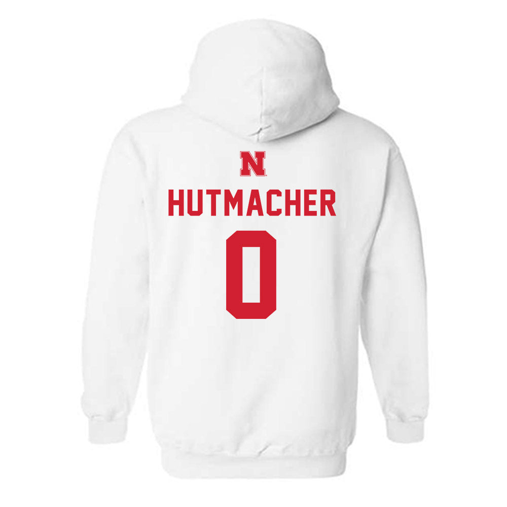 Nebraska - NCAA Football : Nash Hutmacher - Hooded Sweatshirt Sports Shersey