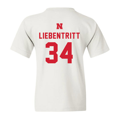 Nebraska - NCAA Football : Barret Liebentritt - Youth T-Shirt Sports Shersey