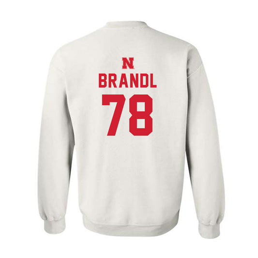 Nebraska - NCAA Football : Jacob Brandl - Crewneck Sweatshirt Sports Shersey