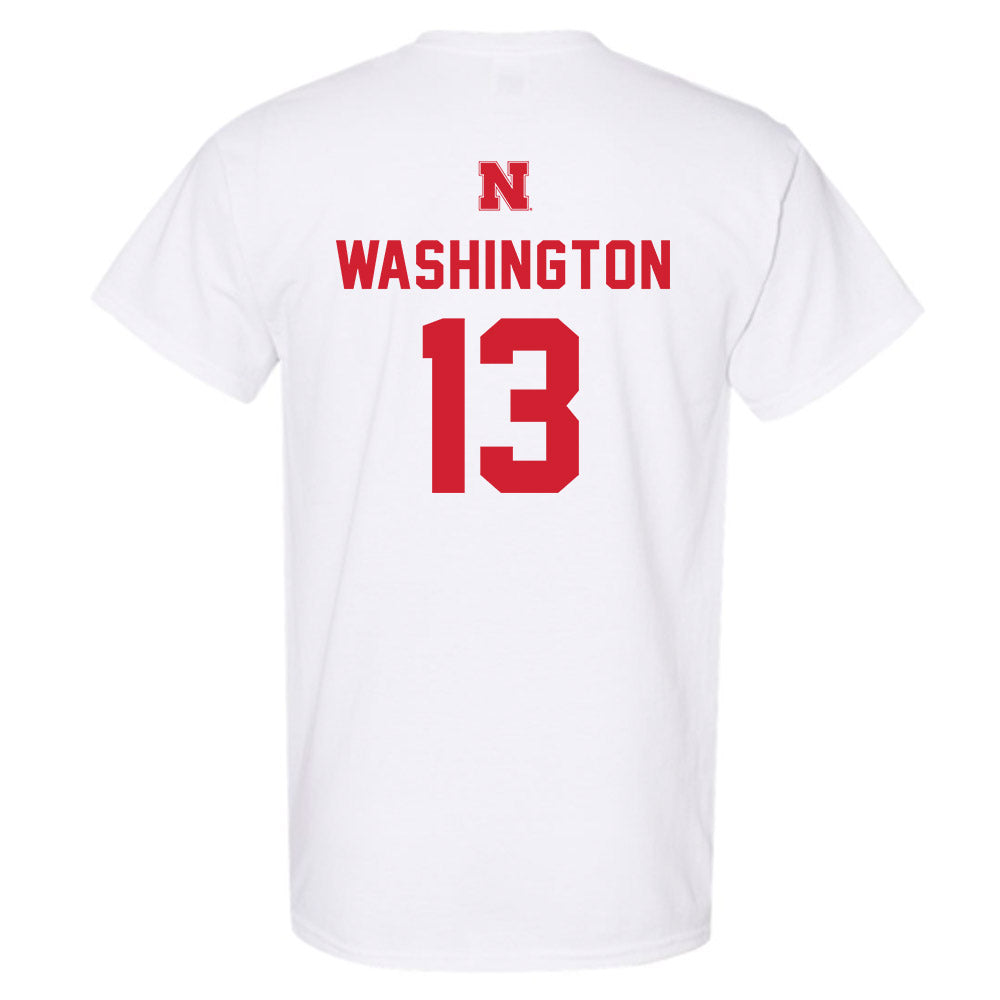 Nebraska - NCAA Football : Marcus Washington - T-Shirt Sports Shersey