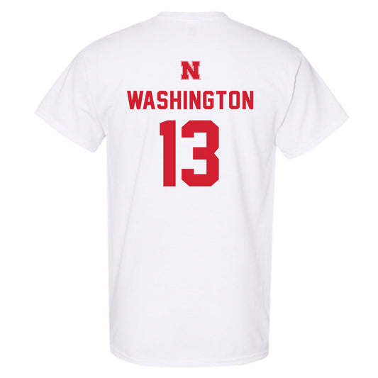 Nebraska - NCAA Football : Marcus Washington - T-Shirt Sports Shersey