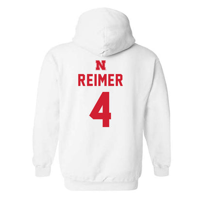 Nebraska - NCAA Football : Luke Reimer - Hooded Sweatshirt Sports Shersey