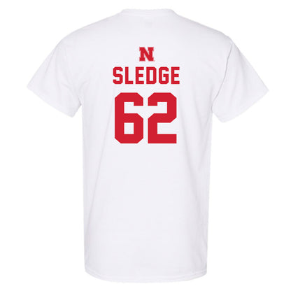 Nebraska - NCAA Football : Sam Sledge - T-Shirt Sports Shersey