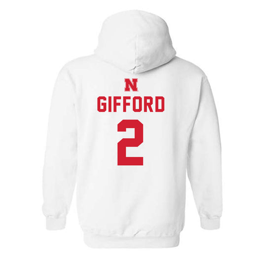 Nebraska - NCAA Football : Isaac Gifford - Hooded Sweatshirt Sports Shersey