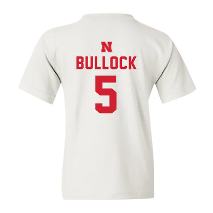 Nebraska - NCAA Football : John Bullock - Youth T-Shirt Sports Shersey