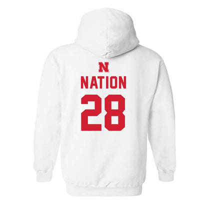 Nebraska - NCAA Football : Ethan Nation - Hooded Sweatshirt
