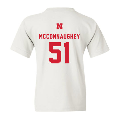 Nebraska - NCAA Baseball : Mason McConnaughey - Youth T-Shirt Sports Shersey