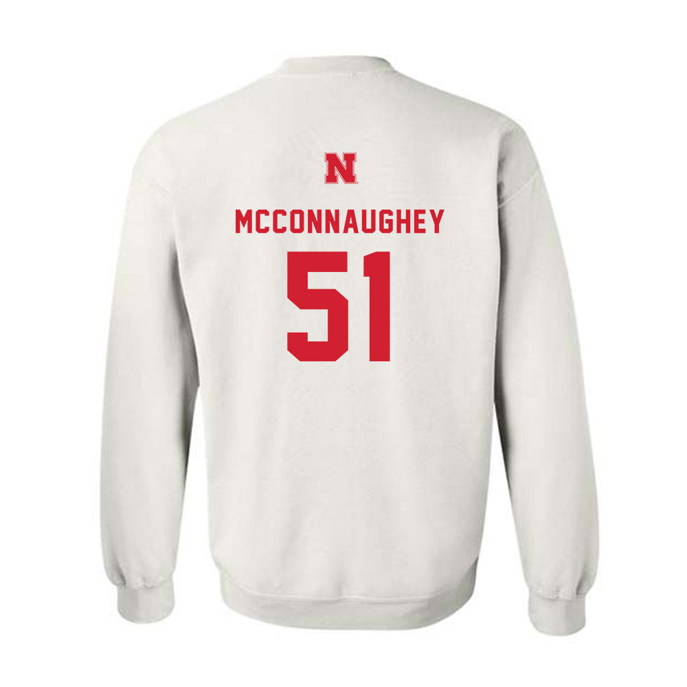 Nebraska - NCAA Baseball : Mason McConnaughey - Crewneck Sweatshirt Sports Shersey