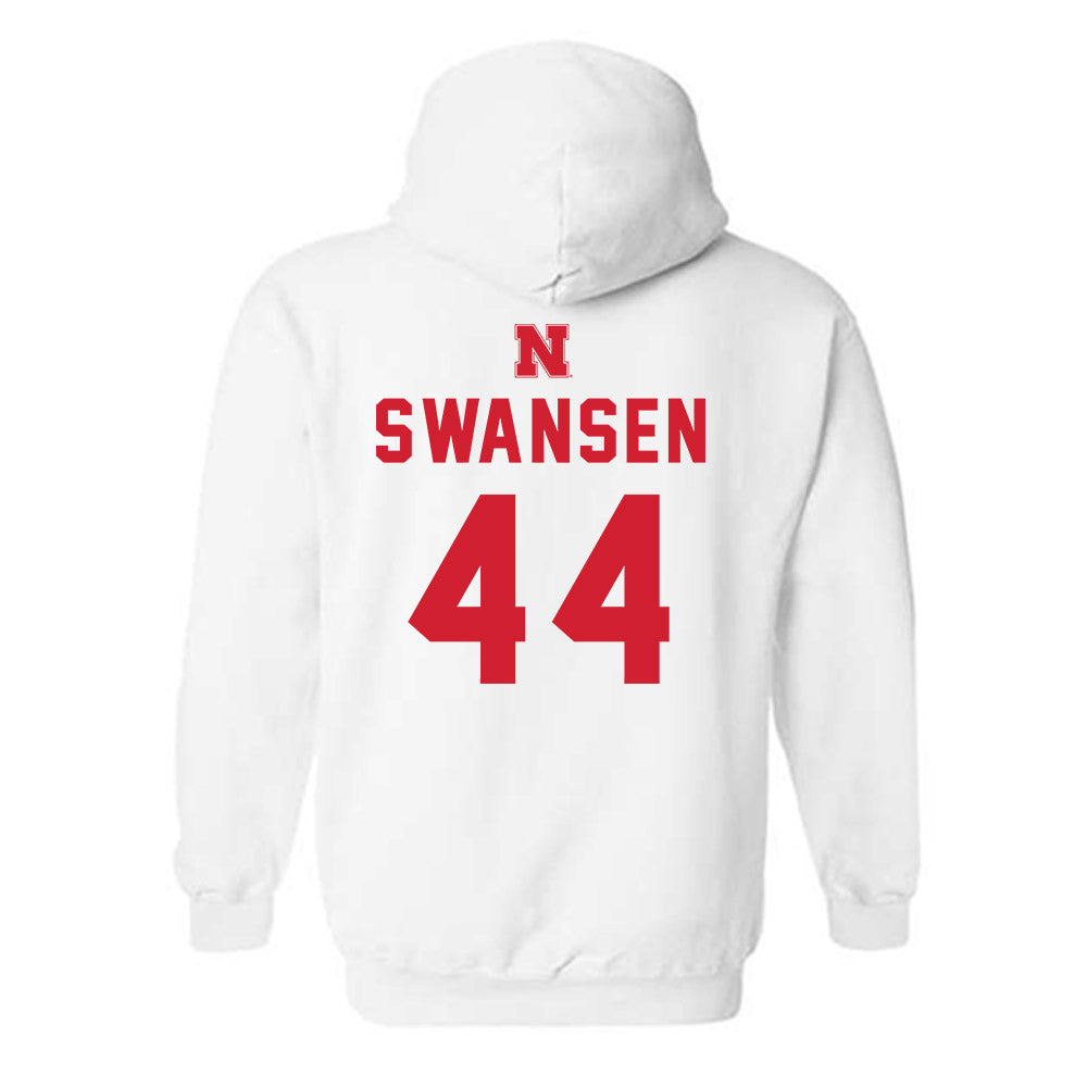 Nebraska - NCAA Baseball : Gabe Swansen - Hooded Sweatshirt Sports Shersey