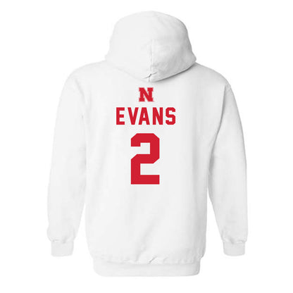 Nebraska - NCAA Baseball : Matt Evans - Hooded Sweatshirt Sports Shersey