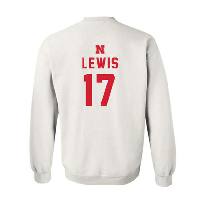 Nebraska - NCAA Baseball : Hayden Lewis - Crewneck Sweatshirt Sports Shersey