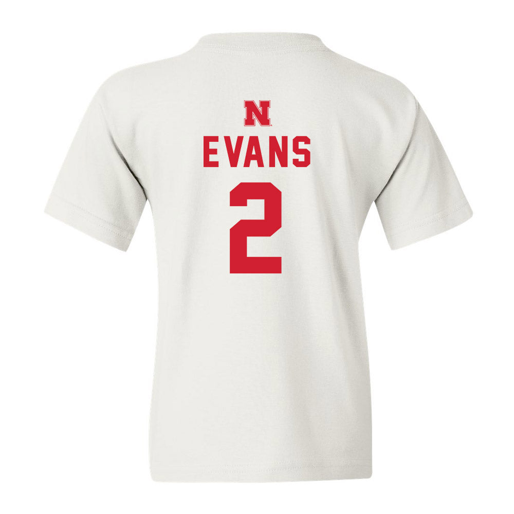 Nebraska - NCAA Baseball : Matt Evans - Youth T-Shirt Sports Shersey