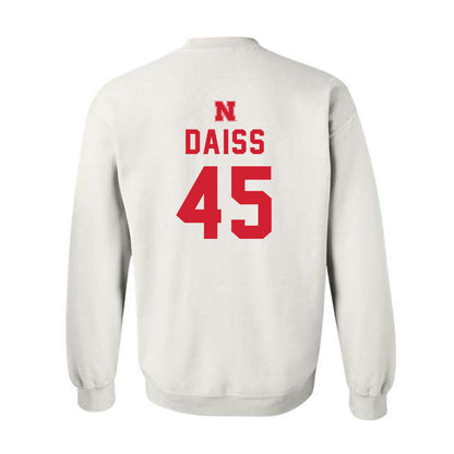 Nebraska - NCAA Baseball : Casey Daiss - Crewneck Sweatshirt Sports Shersey