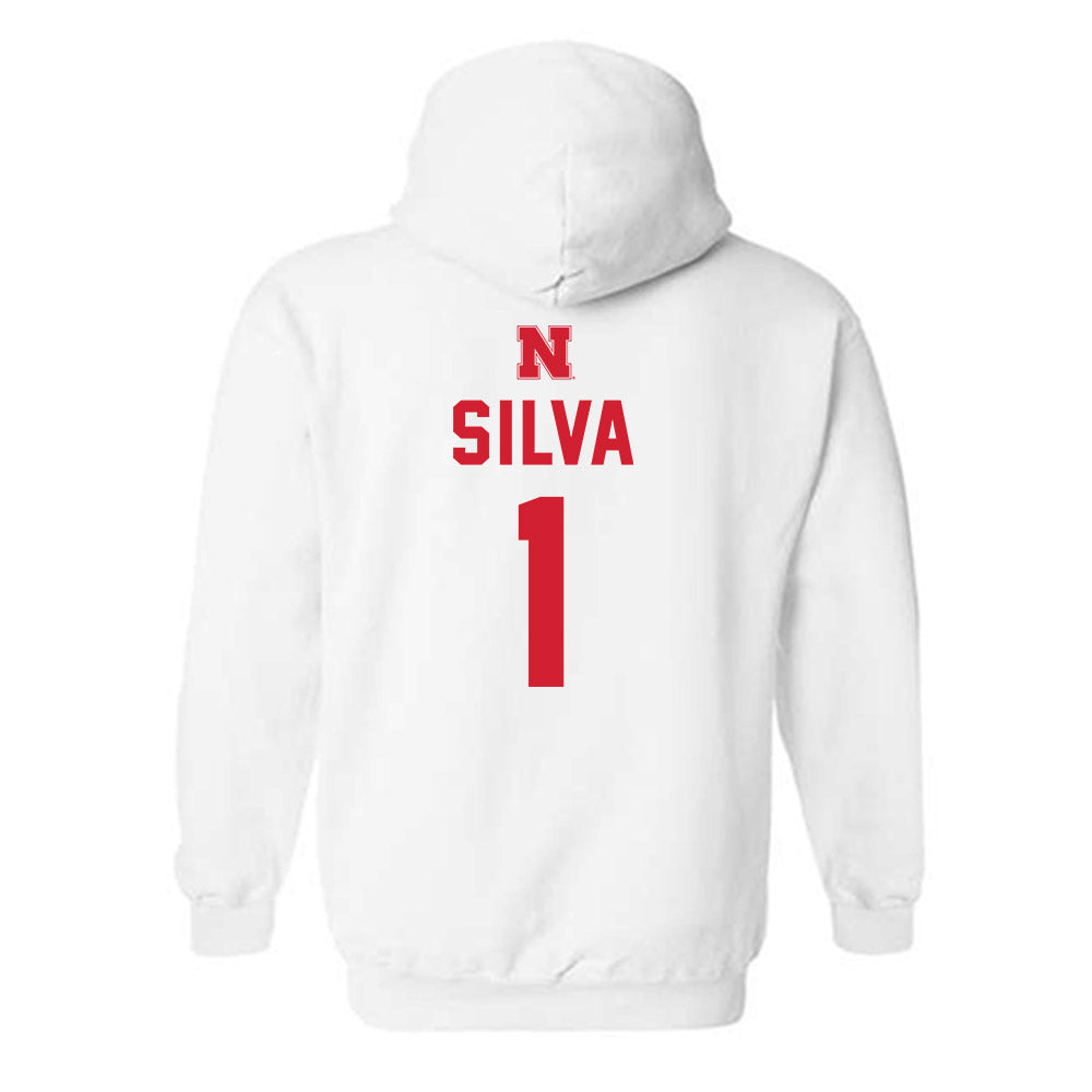 Nebraska - NCAA Baseball : Riley Silva - Hooded Sweatshirt Sports Shersey