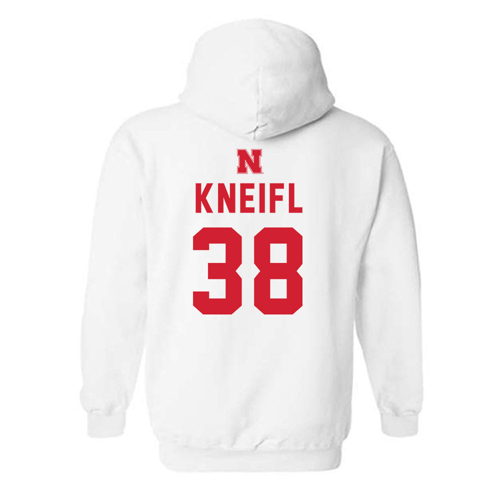 Nebraska - NCAA Baseball : Brooks Kneifl - Hooded Sweatshirt Sports Shersey