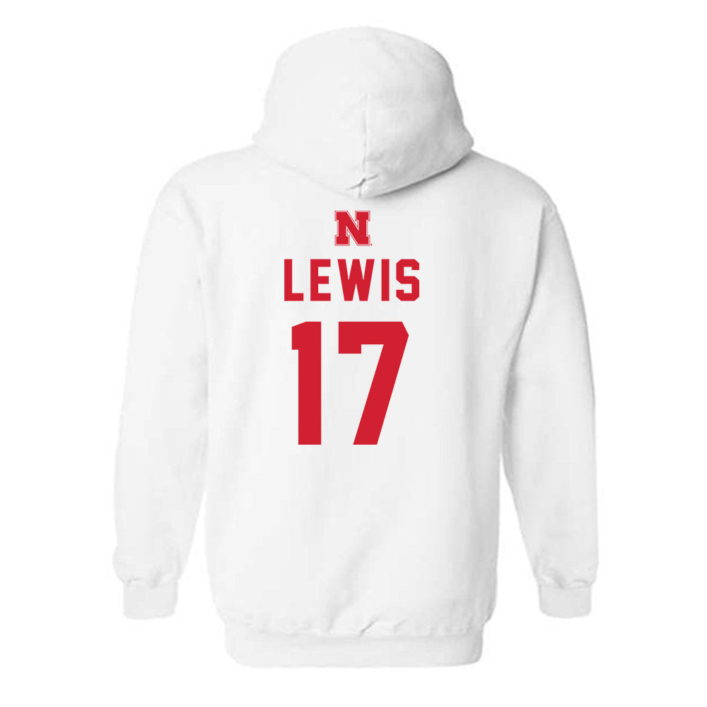 Nebraska - NCAA Baseball : Hayden Lewis - Hooded Sweatshirt Sports Shersey