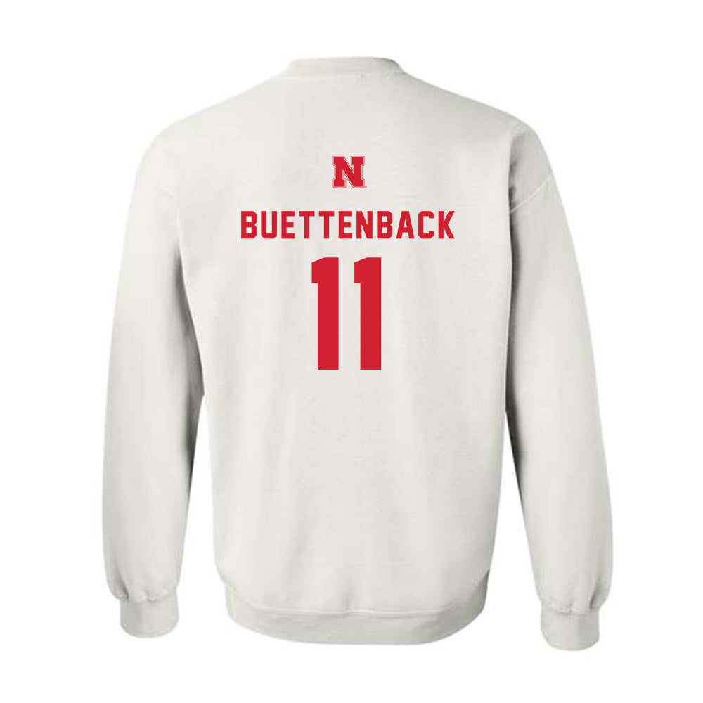 Nebraska - NCAA Baseball : Max Buettenback - Crewneck Sweatshirt Sports Shersey