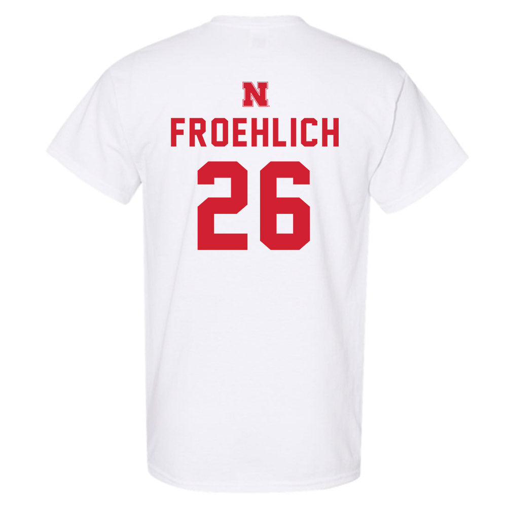 Nebraska - NCAA Baseball : Kyle Froehlich - T-Shirt Sports Shersey