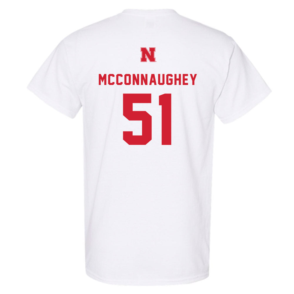 Nebraska - NCAA Baseball : Mason McConnaughey - T-Shirt Sports Shersey