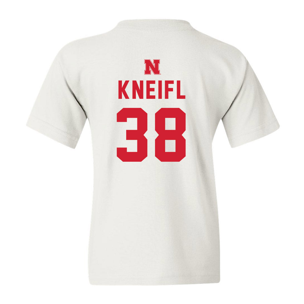 Nebraska - NCAA Baseball : Brooks Kneifl - Youth T-Shirt Sports Shersey