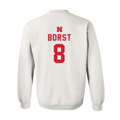 Nebraska - NCAA Baseball : Evan Borst - Crewneck Sweatshirt Sports Shersey