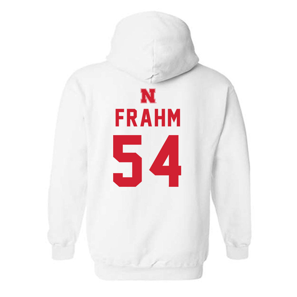 Nebraska - NCAA Baseball : Trey Frahm - Hooded Sweatshirt Sports Shersey